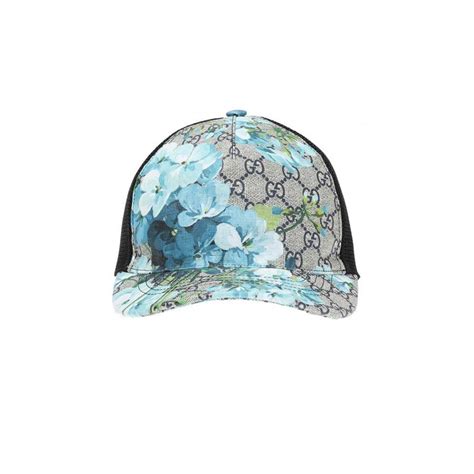 casquette gucci fleur bleu